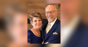 Karen McCluskey and David Dickinson